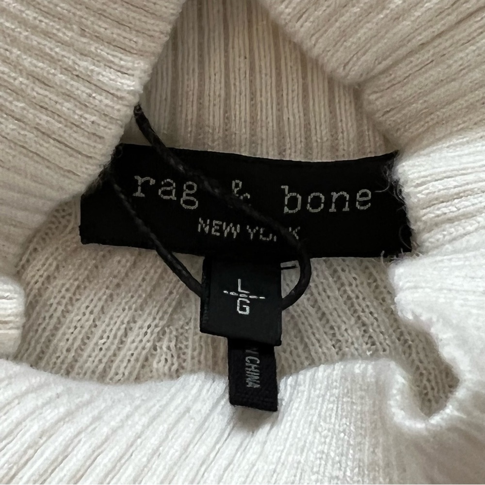 NWT Rag & Bone Kate Turtleneck Sweater  Dress Cashmere Blend Striped Long sleeve - Picture 12 of 16